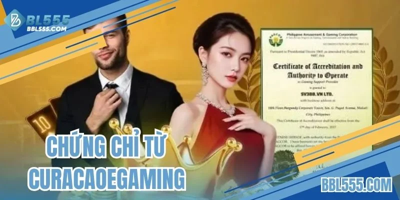 Chứng chỉ từ CuracaoeGaming